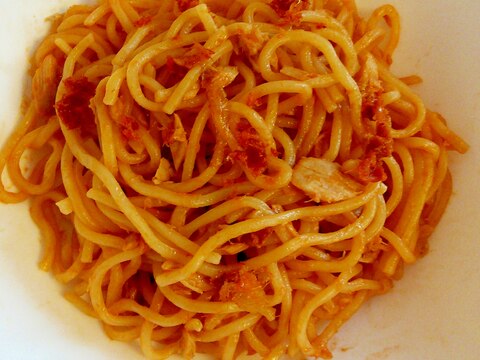 モチモチ食感♪シーチキンとトマトソースの生パスタ